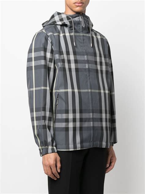 burberry windbreaker grey|Burberry reversible windbreaker.